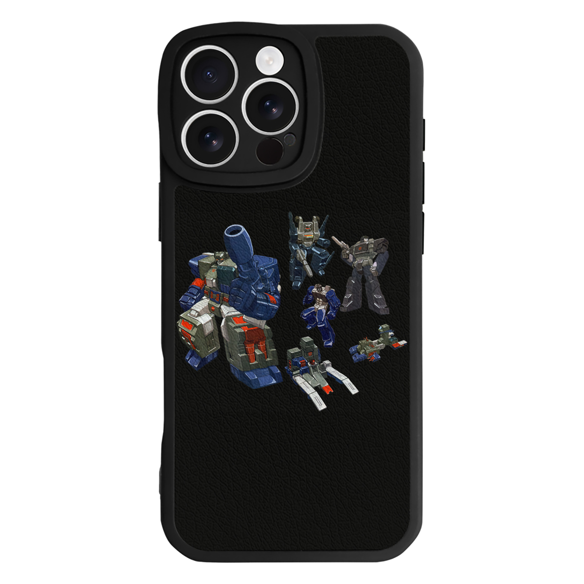 （画像用） Transformers トランスフォーマー 【iPhone 16シリーズ対応】シリコンスマホケース（レザー調） 材質：シリコン